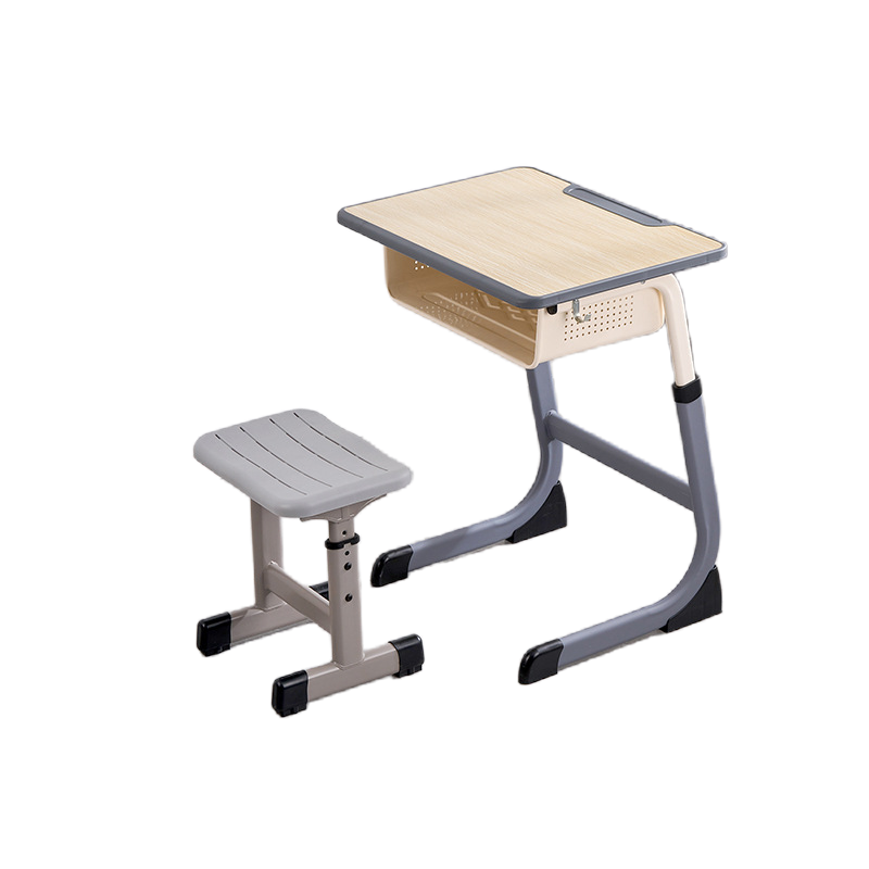 锦北 学校高中小学生课桌椅ABS加厚教室课桌椅培训补习椅子 款式六高清大图