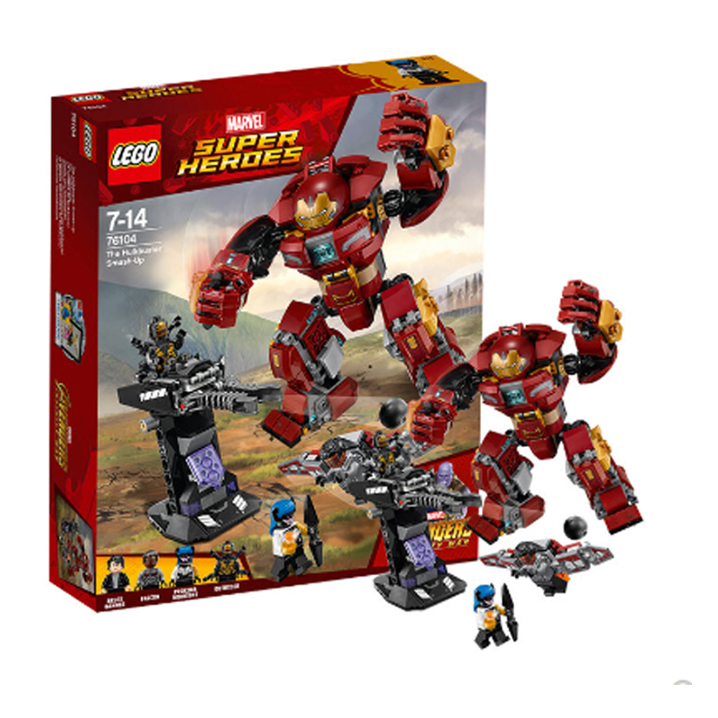 LEGO乐高 SuperHeroes超级英雄系列 76104 反浩克装甲 7-14岁 366粒拼插玩具
