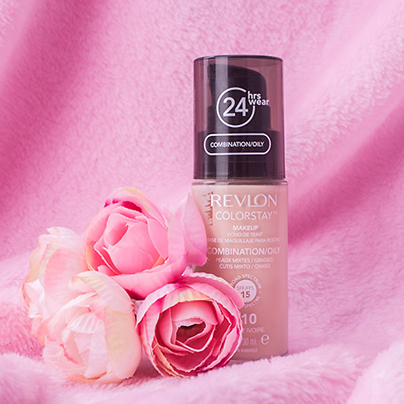 Revlon 露华浓持久无瑕水润保湿遮瑕粉底液 不易脱色防晒化妆品 200#裸色 中干性 美国进口
