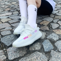 UYEEZY运动户外阿迪同款减震运动2022新款五彩白超酷潮流设计跑鞋厚底情侣椰子350运动鞋
