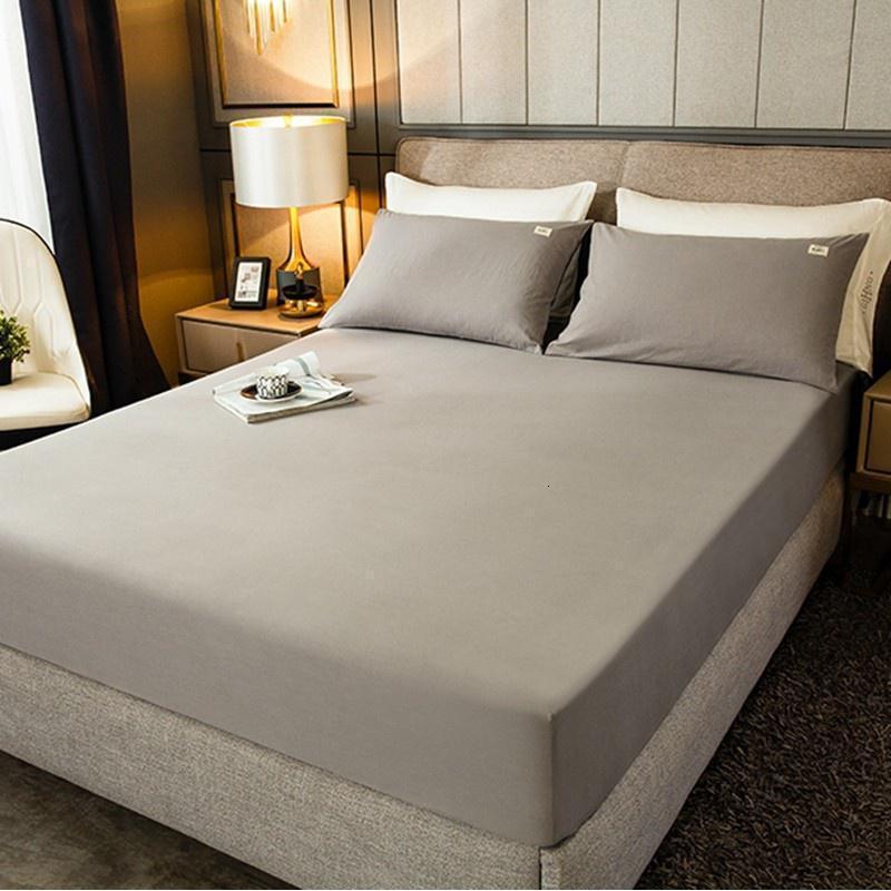 家柏饰(CORATED)全棉床笠单件全棉透气防滑防尘套全包床单固定床垫套保护罩 浅灰 180cmx200cm纯棉床笠【适用于5-28cm床垫】