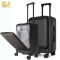 麒霁拉杆箱行李箱旅行箱工具箱 灰色22英寸拉链款908B