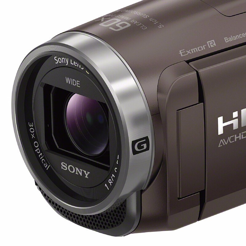 索尼HDR-CX680 高清数码摄像机 5轴防抖 30倍光学变焦 家用 会议录制/棕色色