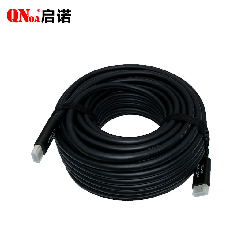启诺 QN-LF2020 HDMI线2.0版 8K超高清线3D视频线数据连接线 黑色 卷高清大图