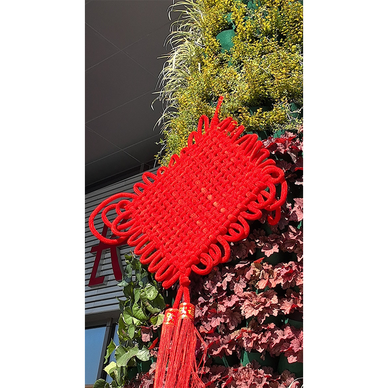 智美环球 春节灯杆中国结新年街道中国结装饰 3.0线10盘83X130高清大图