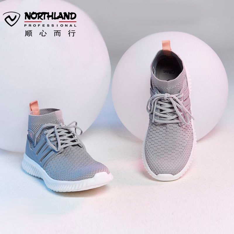 诺诗兰(NORTHLAND)户外休闲鞋户外春夏男女式情侣款一体式袜套舒适透气低帮徒步鞋FT075022/FT072022