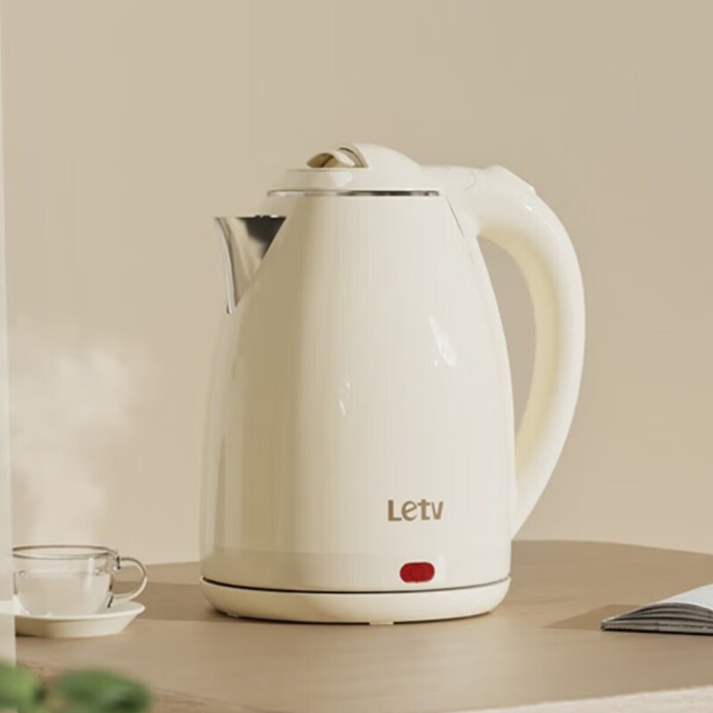 乐视Letv1.8L电热水壶1500W烧水壶智能断电Letv-S766 1.8L 米白色 1.8L