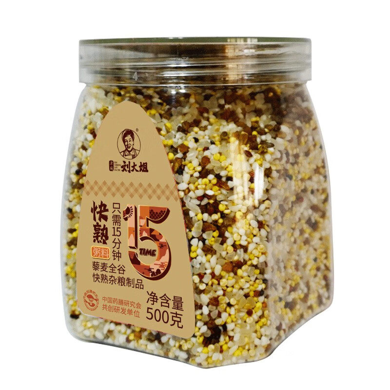 津城刘大姐 藜麦全谷粥料(快熟杂粮制品)500g(2罐装)高清大图