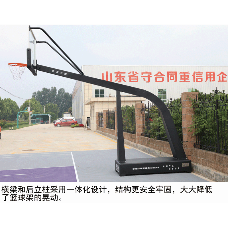吉诺尔篮球架JNE-1013高档平箱式移动篮球架高清大图