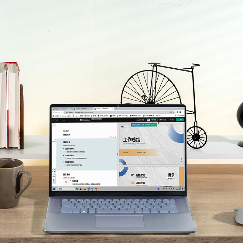 戴尔(DELL)灵越16PLUS 7640F-3608L AIPC超能本 16英寸轻薄商务办公游戏笔记本电脑 定制Core5-210H 16G 2T 2.5K 120HZ 蓝色高清大图