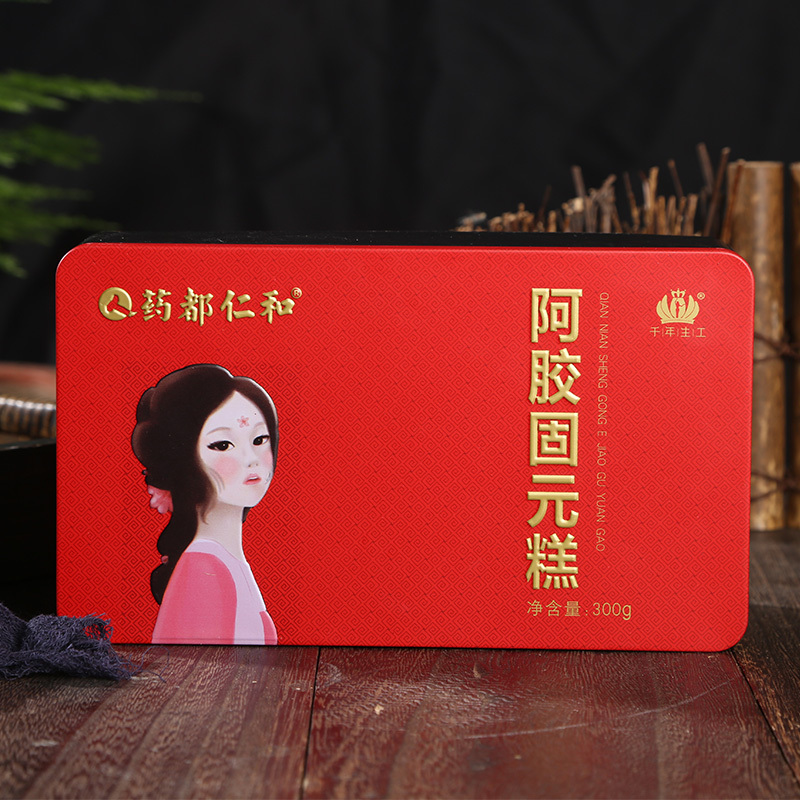 千年生工 300g铁盒装仁和驴皮阿胶固元糕