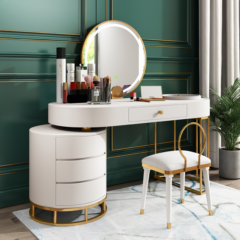 寻木匠梳妆台轻奢卧室小户型ins化妆桌收纳柜一体现代简约网红化妆台