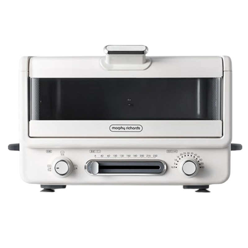 摩飞电烤箱12L小型烘焙煎烤一体台式烧烤机椰奶白MR8800