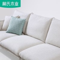 林氏木业 小户型布艺沙发组合 轻奢北欧布艺沙发简约现代小户型客厅家具RAG1K