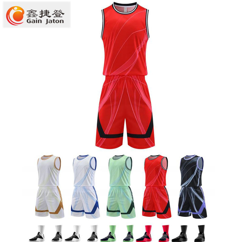 鑫捷登 可定制透气速干篮球服套装AGRY-WDL062 1套高清大图