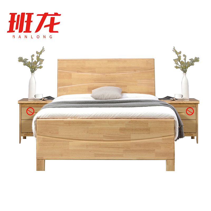 班龙床100*200cm+床垫木质套高清大图