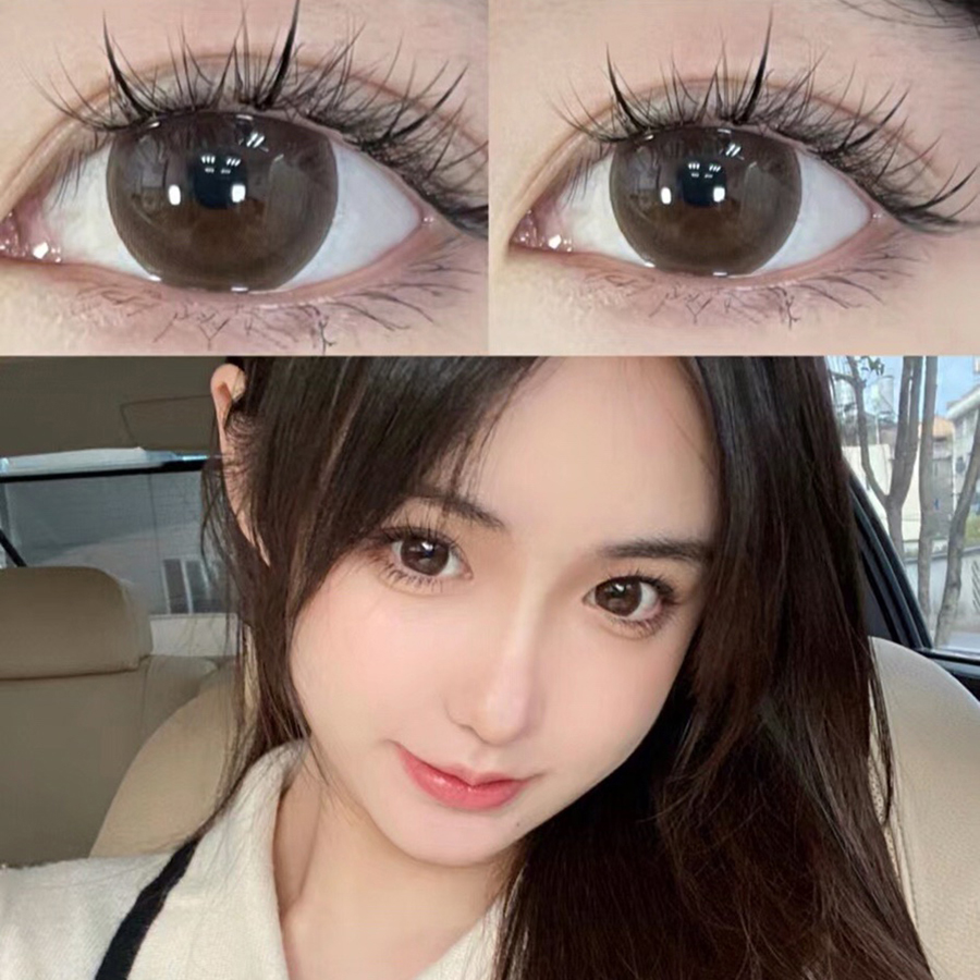 apical eyes 美瞳 冰山咖 咖色 棕色 年抛大直径韩国混血亮眼隐形眼镜