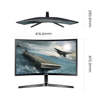 三星(SAMSUNG)玄龙骑士 C27RG50FQC 27英寸曲面 240Hz 可壁挂 HDMI/DP全高清接口 电脑显示器(HDMI*2+DP接口))