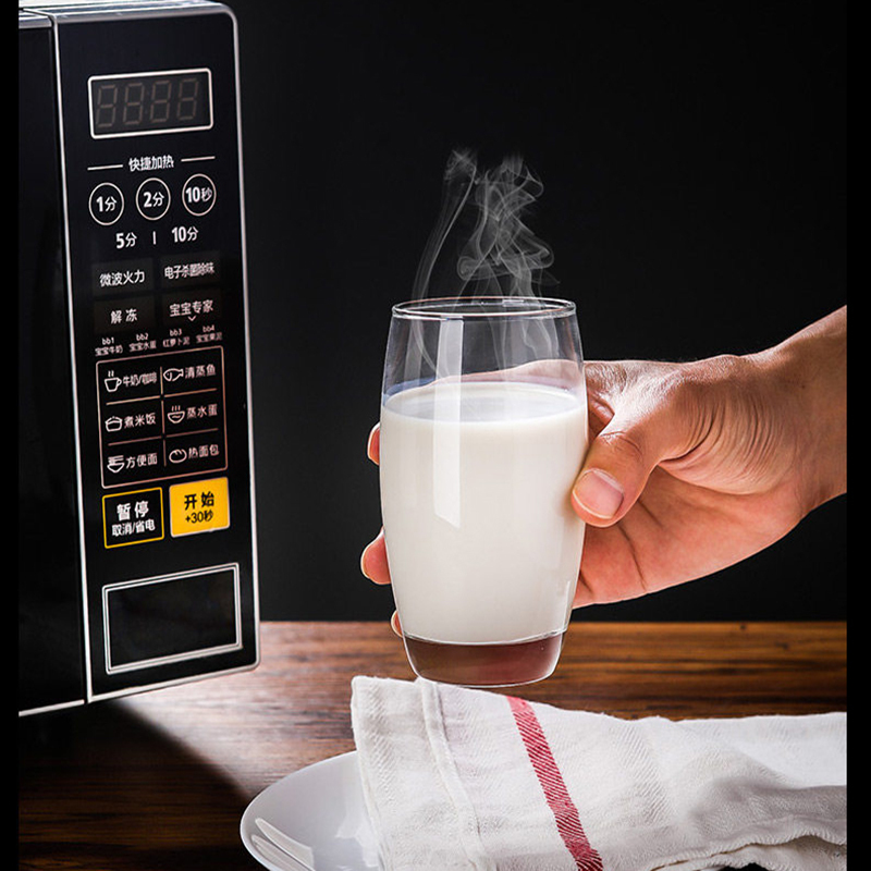 乐美雅玻璃杯耐高温茶杯-蓝色方杯300ml高清大图