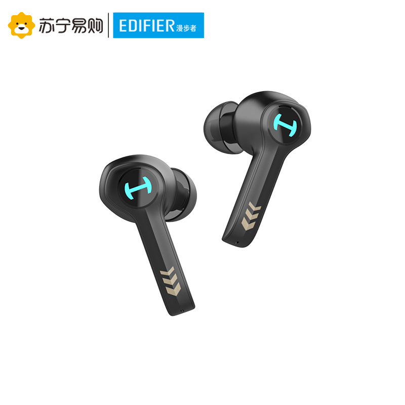 Edifier/漫步者 HECATE GM4真无线蓝牙耳机双耳入耳式降噪音乐游戏运动电竞超长续航待机安卓苹果通用 黑金色