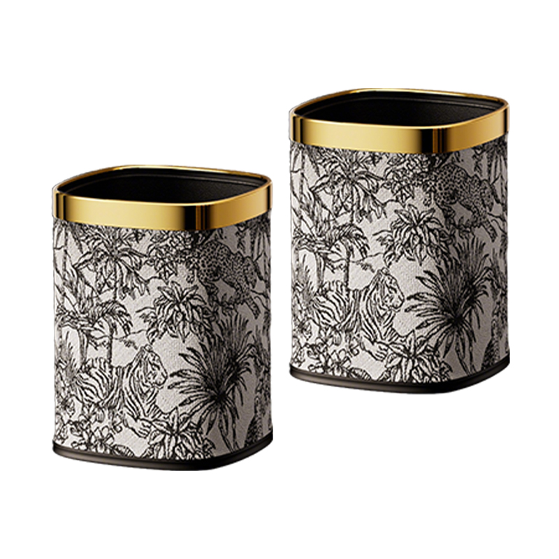 卫未来 家用垃圾桶 15L丛林奇遇金 个高清大图