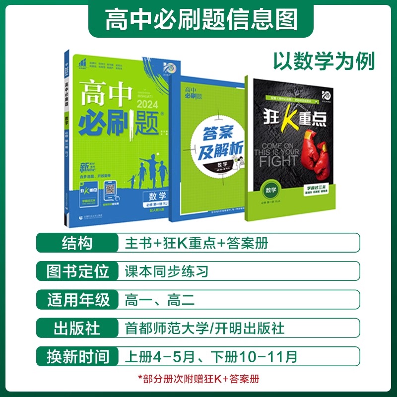 [高一下地理] 必修第二册 人教版 高中通用 [正版]2024高中数学物理化学生物必修一二人教版数学必修12RJ必修三狂高清大图