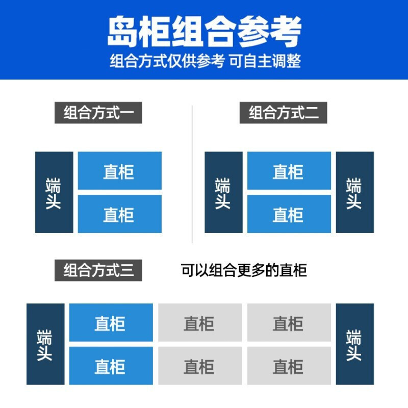 飞天鼠(FTIANSHU) 超市组合岛柜商用冰柜平岛柜全冷冻卧式冰箱玻璃门速冻雪糕柜水饺猪肉柜 自动除霜1.8米端头柜