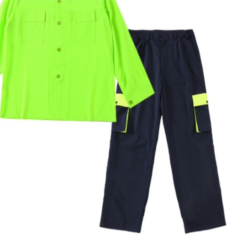 铂牛 荧光黄长袖套装 S-XXXXL套高清大图