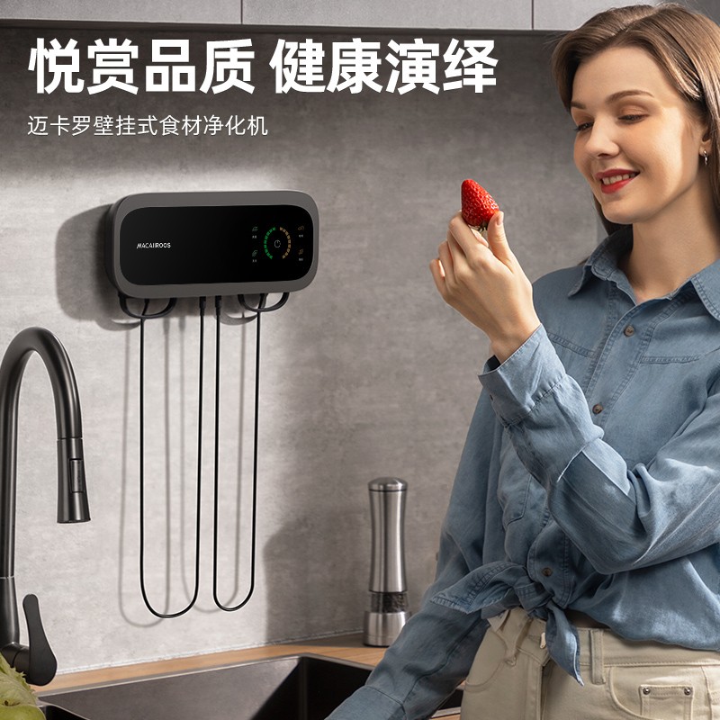 迈卡罗食材净化机壁挂式智能操控深度净化厨房好帮手MC-QX113高清大图