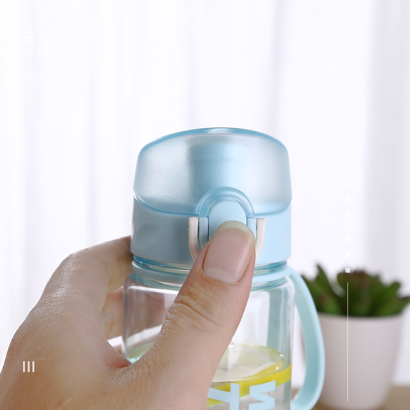 美帮汇塑料学生女韩版小清新个性简约便携防摔运动水杯子随手杯高清大图