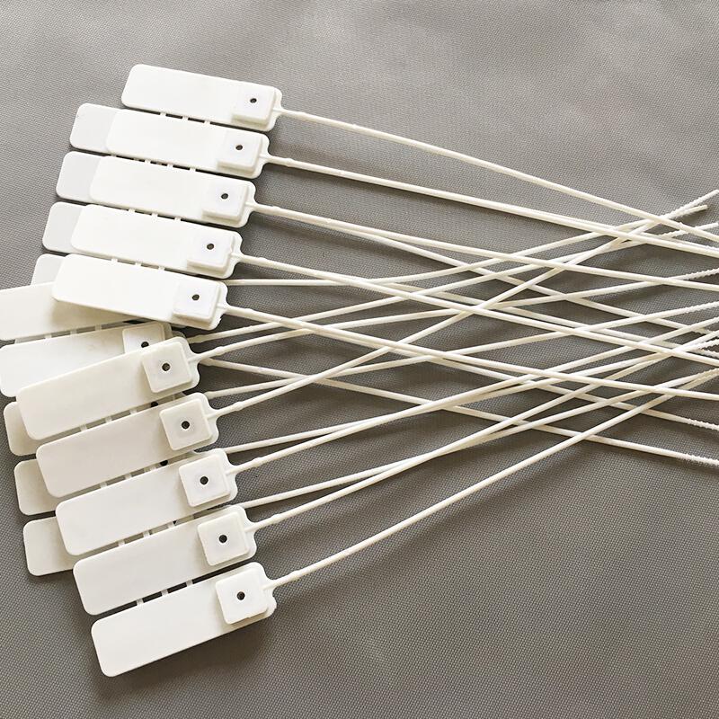 定制款一次性封签 白色物流封条封签塑料封条扎带铅封一次性银行封条