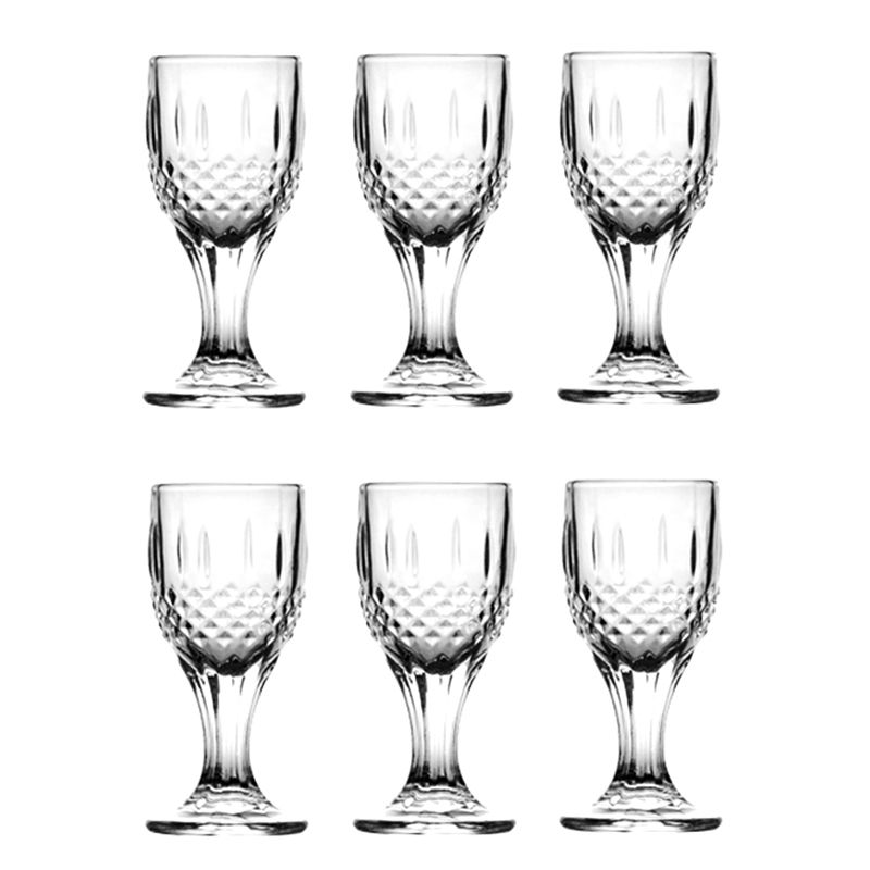 玻璃白酒杯小酒杯一口杯家用 10ml白酒杯(2钱)[6只装]高清大图