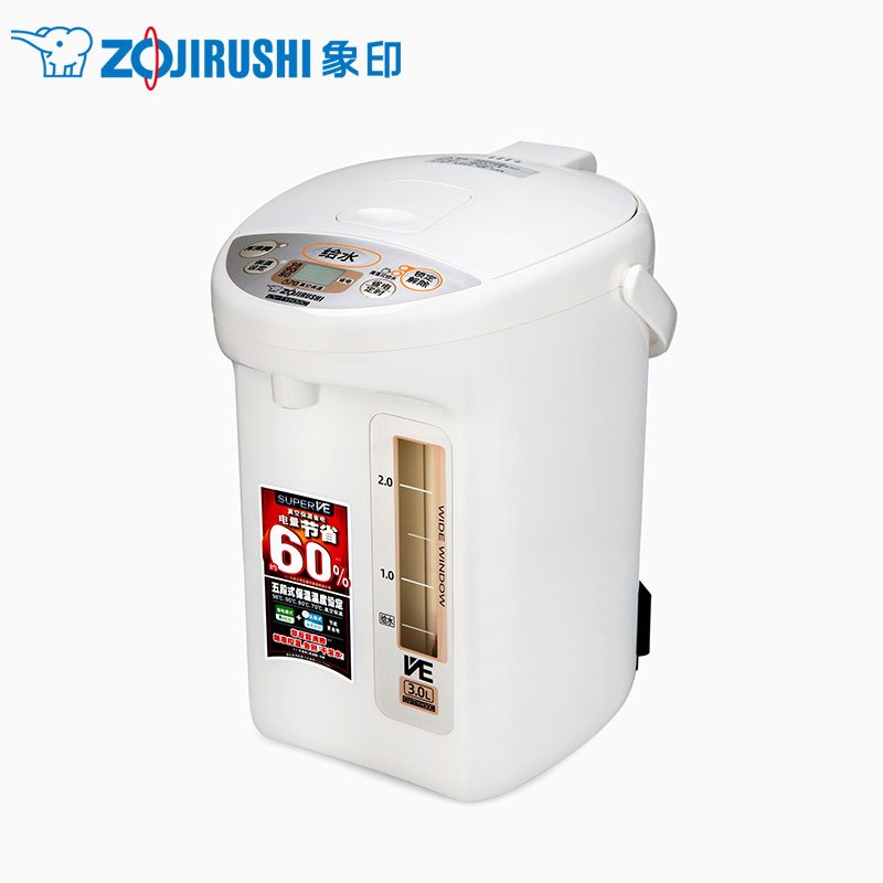 象印(ZO JIRUSHI)电热水瓶CV-TYH30C日本进口温控器按键式电热水瓶家用真空保温烧水电热水壶 3L 防干烧