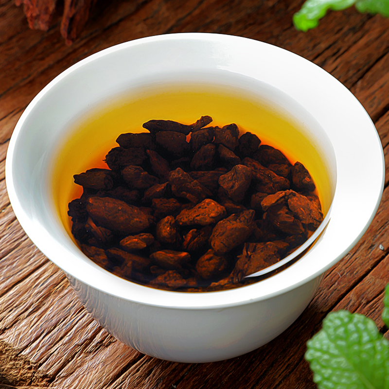 碎银子普洱茶特级料云南普洱熟茶叶茶化石散茶糯米香黑茶散装500g高清大图