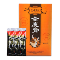 鹤年堂 全鹿膏 正品鹿肾鹿心鹿茸片手工营养传统滋补养生膏滋御品膏方 盒装225g