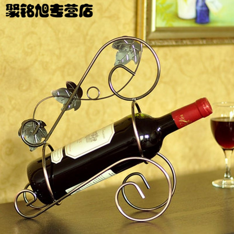 创意红酒架客厅家装工艺品酒柜装饰品摆件家居小摆设现代简约欧式家装建材及五金住宅家具架类酒架