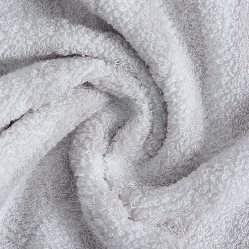 洁丽雅- 新疆棉抗菌浴巾套装礼盒纯棉柔软吸水大号毛浴巾 毛巾*2+浴巾*1 浅灰 W0846+W0640高清大图