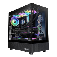 Thermaltake(Tt)钢影透S海景房机箱 电脑机箱(ATX主板/支持360水冷/270°全景/9风扇位