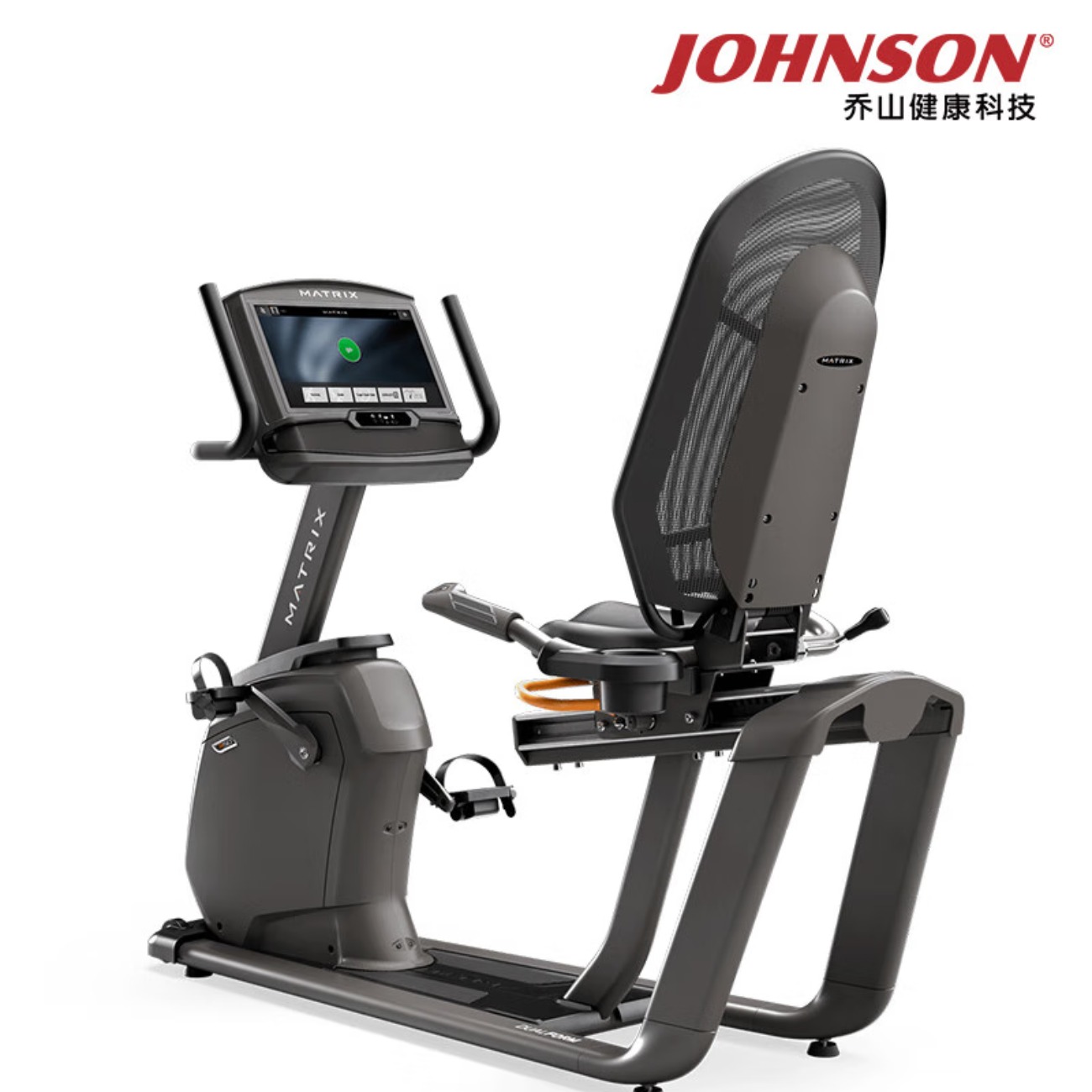 乔山(JOHNSON)健身房健身器材Matrix卧式健身车R50R30康复训练健身单车 R50 XIR(彩屏)高清大图