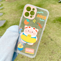ASPOR可爱卡通透明手机壳系列iPhone12系列12mini/Pro/max镜头全包安全防摔环保材质简约创意