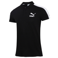彪马(PUMA)男装短袖 2023夏季新款运动服T7男士翻领t恤休闲透气运动T恤 532290-01