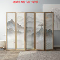 新中式屏风隔断客厅禅意山水现代简约玄关卧室小户型折叠移动折屏_618