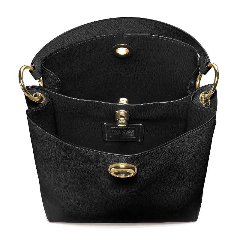 coach蔻驰专柜女士单肩包charlie水桶包55200gdblk