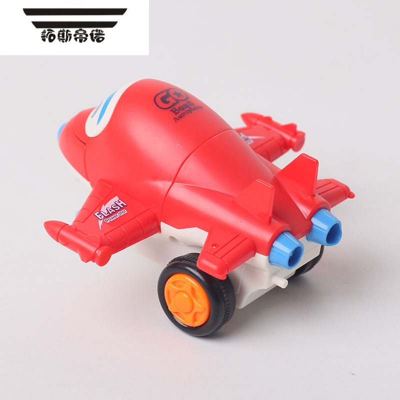 帝诺儿童撞击变形小飞机男孩女孩宝宝惯性助力战斗机耐摔会跑小玩具