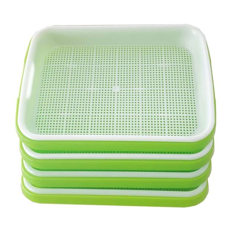 回固豆芽发芽盆生家用专用的豆子塑料筐小豆托盘容器塑料桶加密盘4套送8纸图片 高清实拍大图 苏宁易购