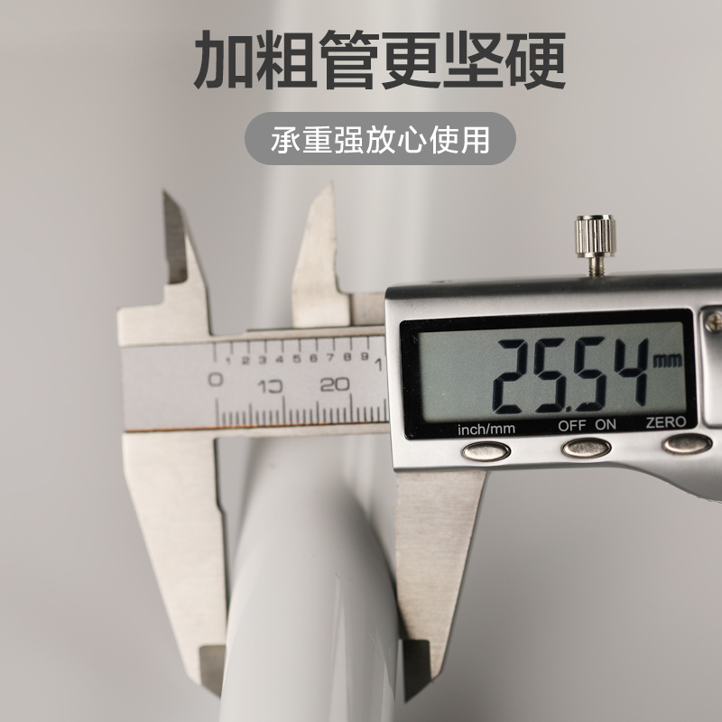 免打孔伸缩杆浴室浴帘杆衣柜杆晾衣架阳台晾衣杆撑杆挂杆窗帘杆 加厚烤瓷黑色110-200