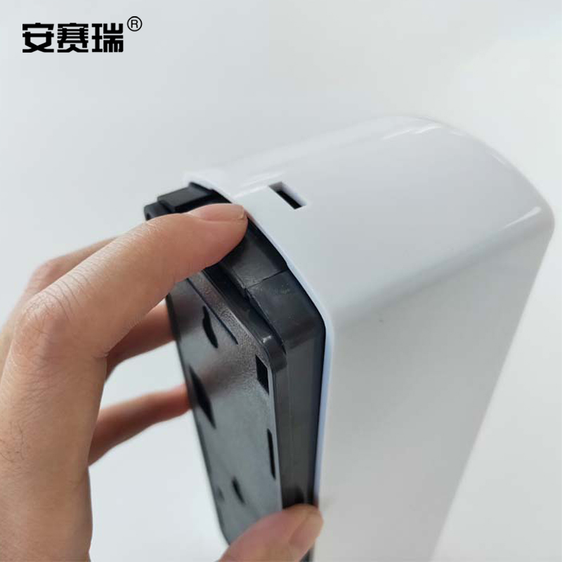 安赛瑞 挂壁式皂液器-材质:ABS,颜色:白色,尺寸:210*62*75mm,重量:0.45kg 10700高清大图