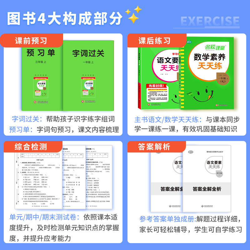 [热卖2本套]课堂笔记+语文天天练·人教版 一年级下 [正版]2024校课堂语文要素天天练一二三四五六年级上册人教版苏教