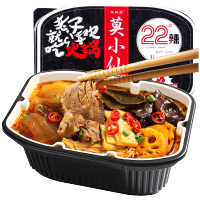 【送火腿肠】莫小仙自煮火锅麻辣牛肉味390g盒装网红小火锅方便即食懒人火锅自热速食火锅