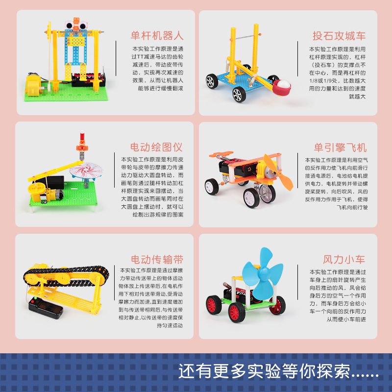 Stem科学实验玩具套装儿童科技小制作小学生发明器材手工化学材料小学三年级套装 16件套 报价 参数 图片 视频 怎么样 问答 苏宁易购